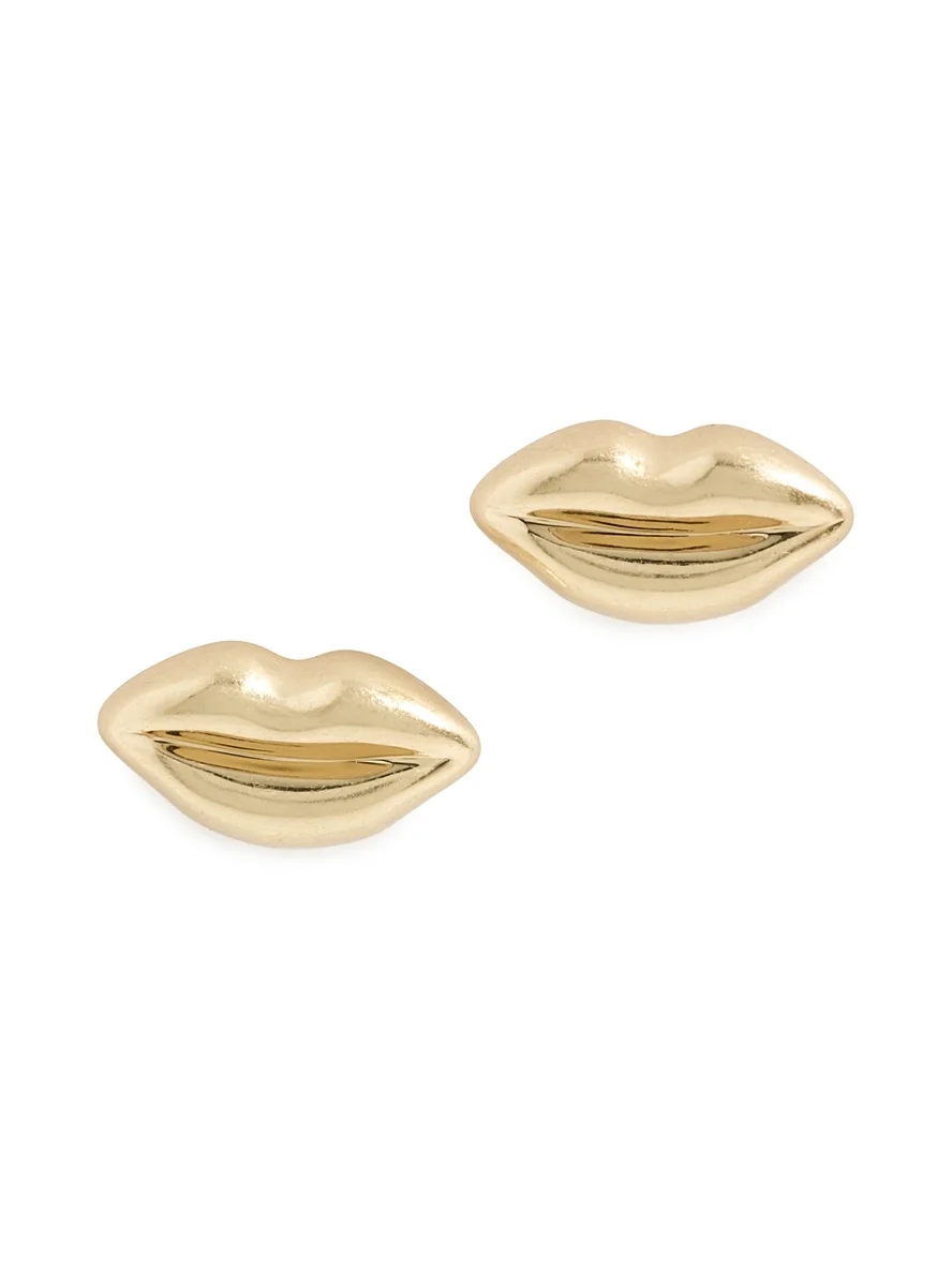 Clare V. Lips Stud Earrings