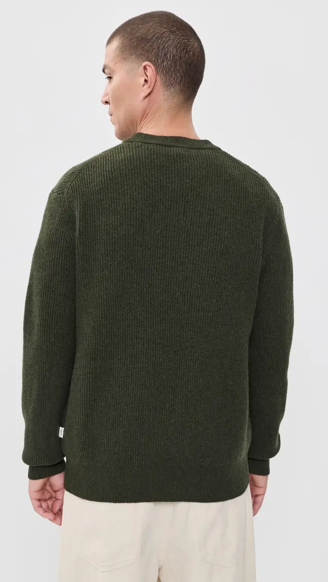 Les Deux Wool Rib Roundneck Knit Sweater | Thumbnail 3 Les Deux Wool Rib Roundneck Knit Sweater | Thumbnail 3