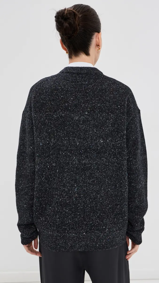 Tibi Speckled Easy Crewneck Pullover | Thumbnail 3 Tibi Speckled Easy Crewneck Pullover | Thumbnail 3