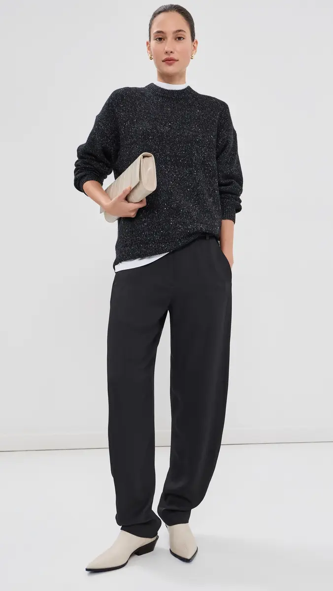 Tibi Speckled Easy Crewneck Pullover | Thumbnail 5 Tibi Speckled Easy Crewneck Pullover | Thumbnail 5