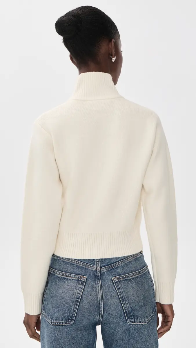 English Factory Zip-Up Funnel Neck Knit Jacket | Thumbnail 3 English Factory Zip-Up Funnel Neck Knit Jacket | Thumbnail 3