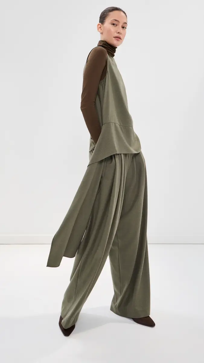 Tibi Cozy Flannel Asymmetrical Sleeveless Top | Thumbnail 2 Tibi Cozy Flannel Asymmetrical Sleeveless Top | Thumbnail 2