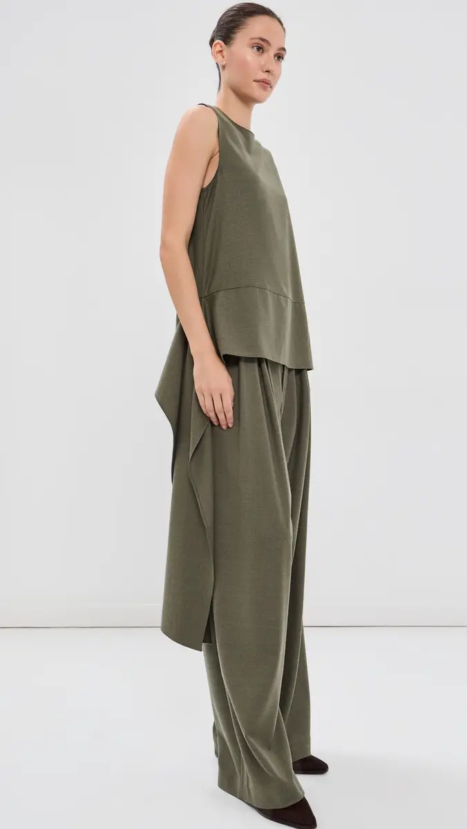 Tibi Cozy Flannel Asymmetrical Sleeveless Top | Thumbnail 5 Tibi Cozy Flannel Asymmetrical Sleeveless Top | Thumbnail 5