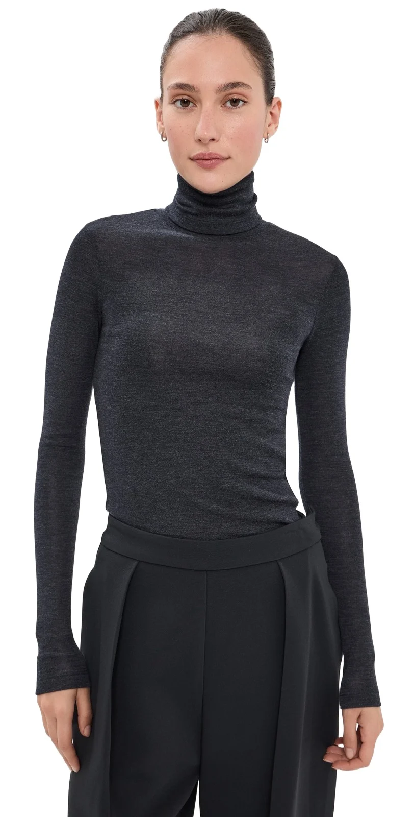 RÓHE Fine Merino Turtle Neck Top