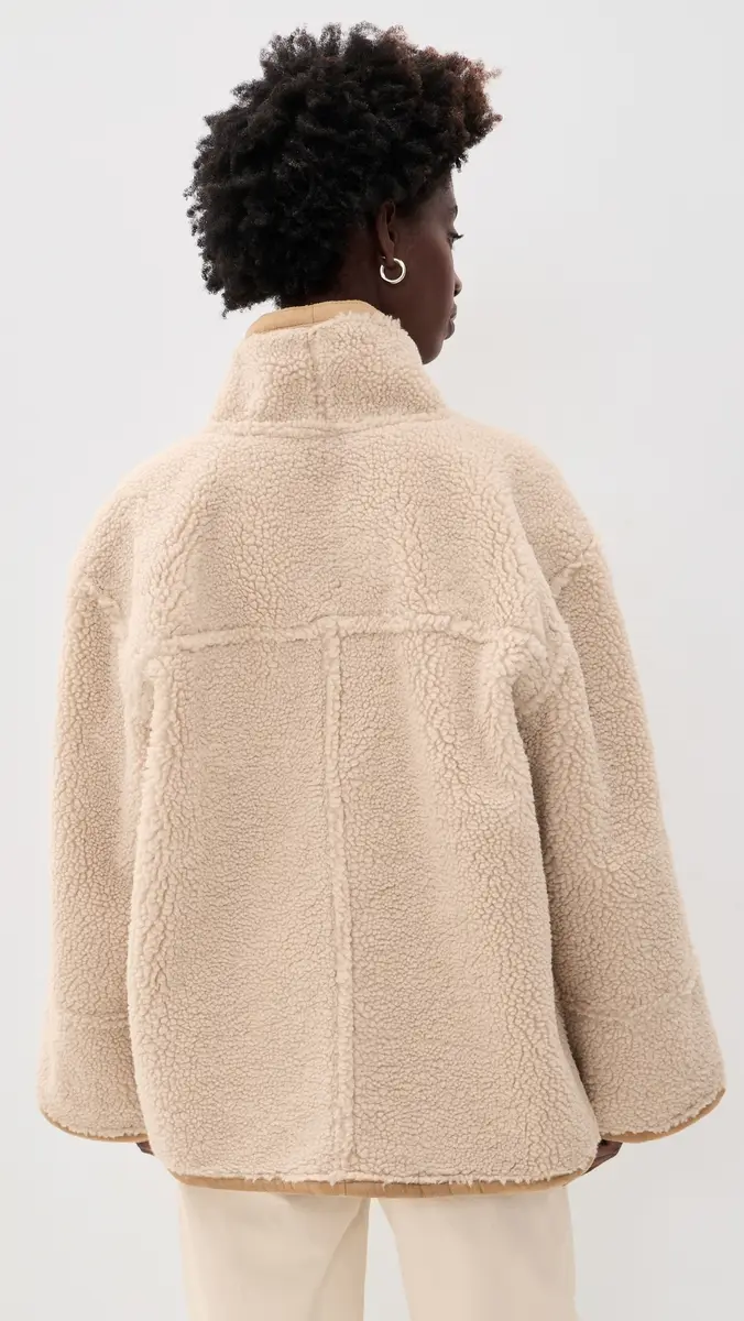 APIECE APART Aspen Reversible Sherpa Toggle Coat | Thumbnail 3 APIECE APART Aspen Reversible Sherpa Toggle Coat | Thumbnail 3