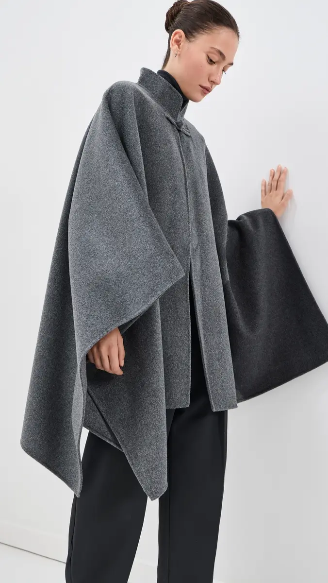 RÓHE Double-Faced Pankou Closure Poncho | Thumbnail 2