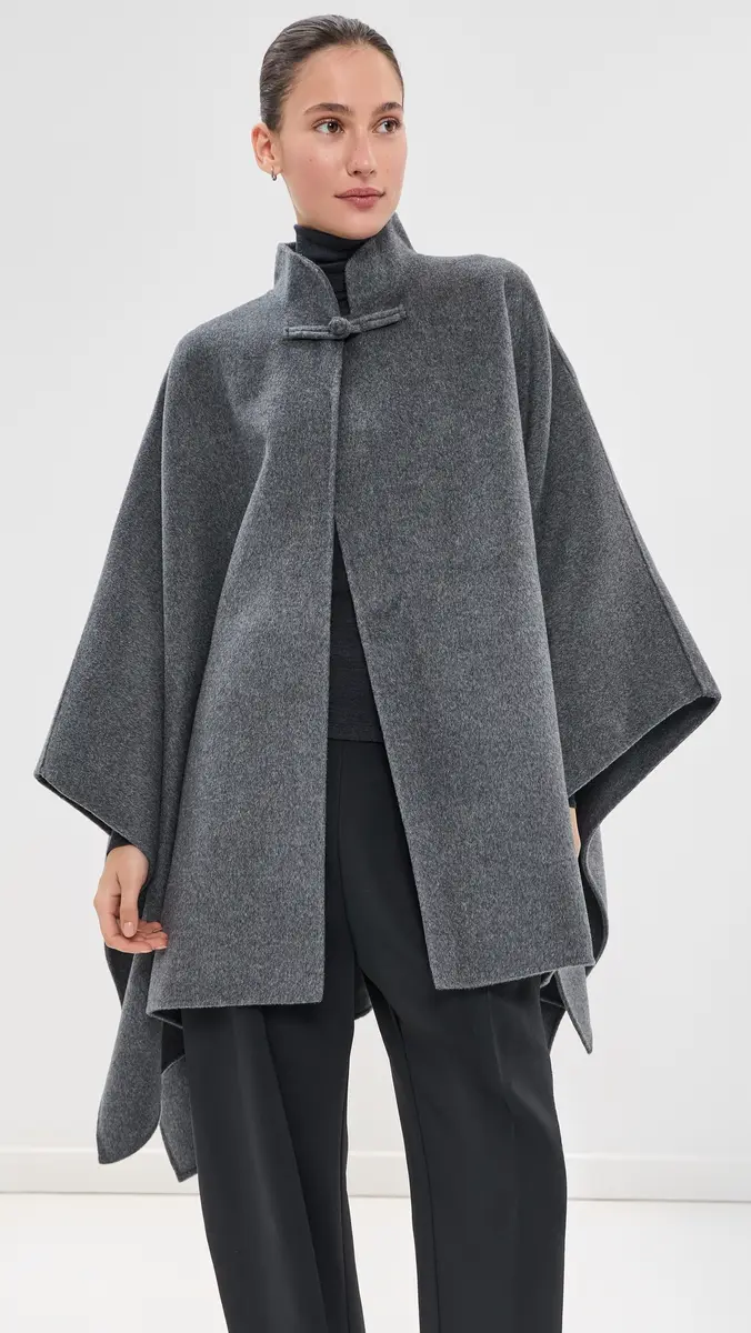 RÓHE Double-Faced Pankou Closure Poncho | Thumbnail 3