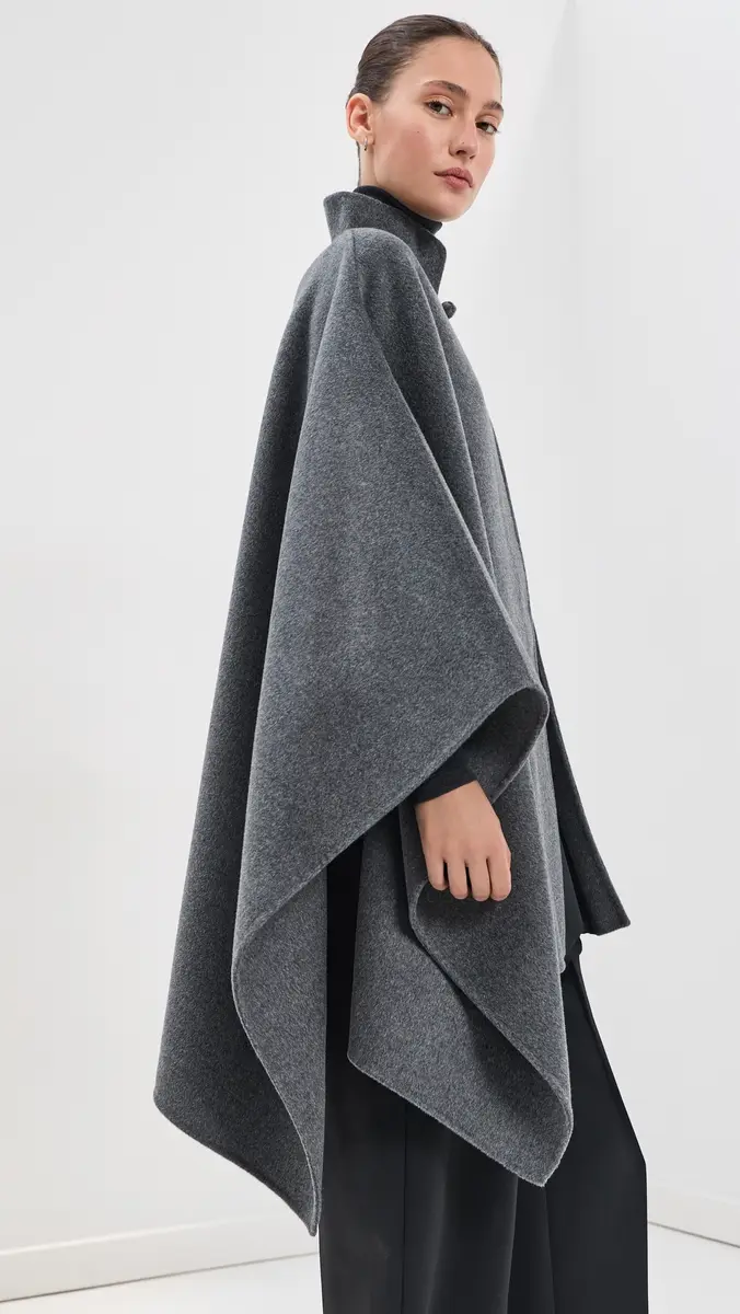 RÓHE Double-Faced Pankou Closure Poncho | Thumbnail 5