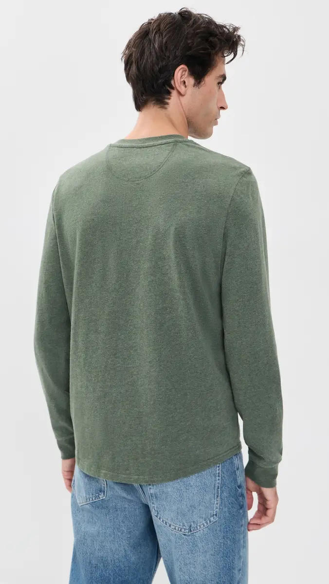 Marine Layer Luxe 250 Henley Tee | Thumbnail 3 Marine Layer Luxe 250 Henley Tee | Thumbnail 3
