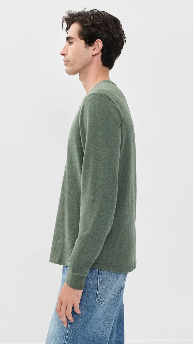 Marine Layer Luxe 250 Henley Tee | Thumbnail 4 Marine Layer Luxe 250 Henley Tee | Thumbnail 4