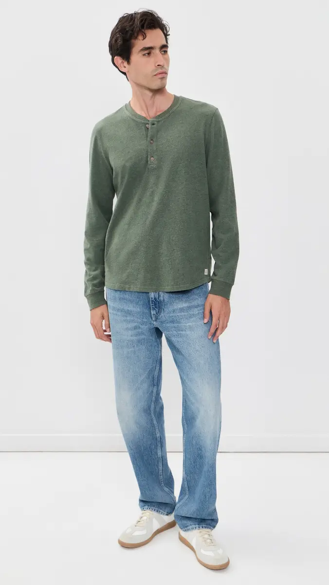 Marine Layer Luxe 250 Henley Tee | Thumbnail 5 Marine Layer Luxe 250 Henley Tee | Thumbnail 5