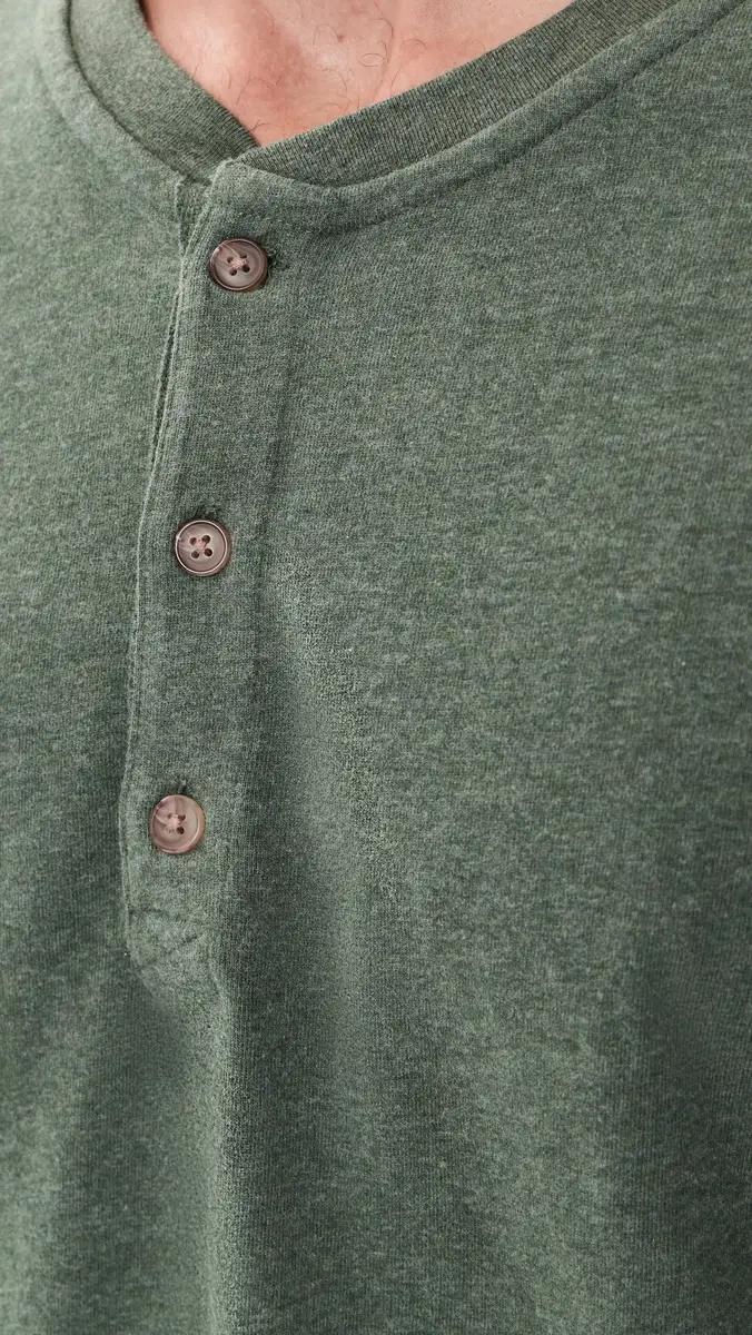 Marine Layer Luxe 250 Henley Tee | Thumbnail 6 Marine Layer Luxe 250 Henley Tee | Thumbnail 6