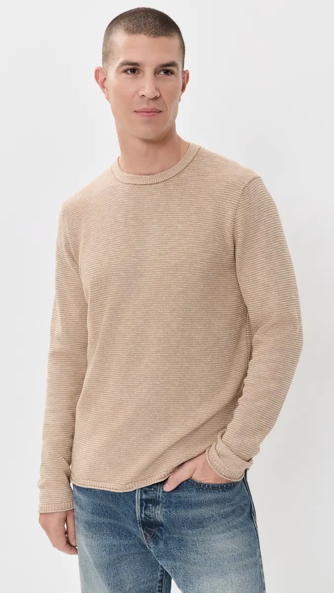 Billy Reid Tuck Stripe Crew Sweater | Thumbnail 2 Billy Reid Tuck Stripe Crew Sweater | Thumbnail 2