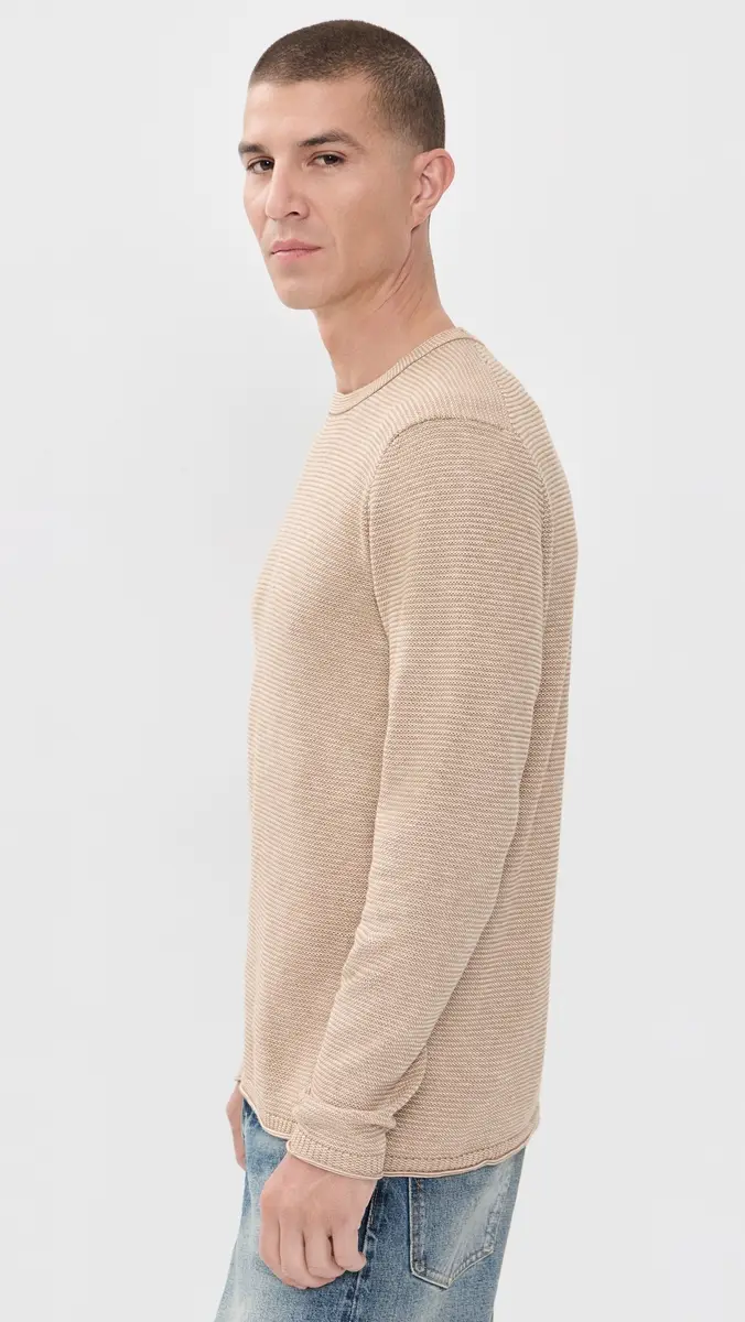 Billy Reid Tuck Stripe Crew Sweater | Thumbnail 4 Billy Reid Tuck Stripe Crew Sweater | Thumbnail 4