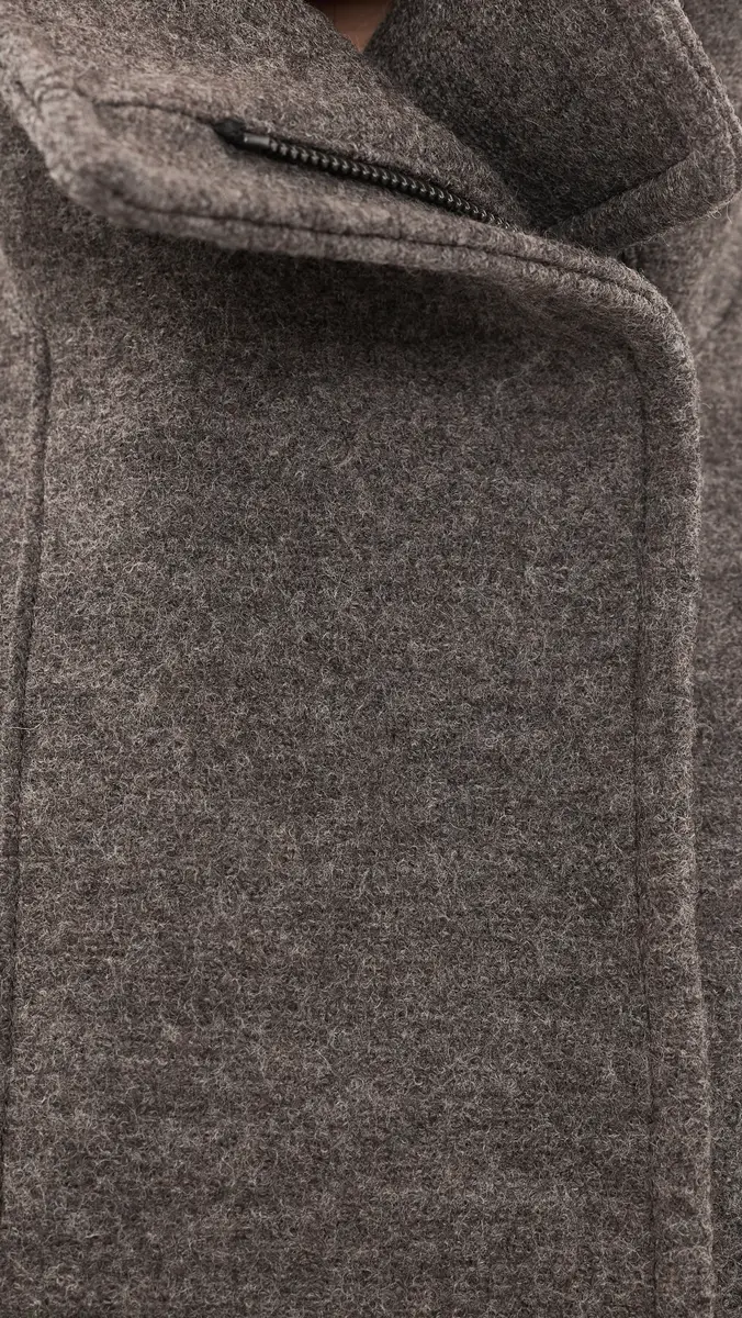 Harris Wharf London Wool Funnel Biker Jacket | Thumbnail 6 Harris Wharf London Wool Funnel Biker Jacket | Thumbnail 6