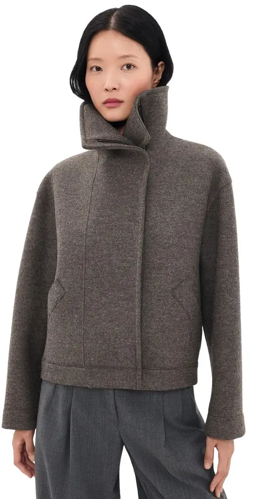 Wool Funnel Biker Jacket Wool Funnel Biker Jacket