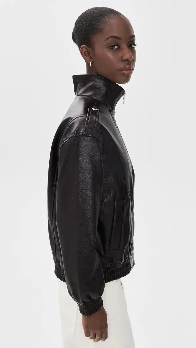 BLANKNYC Hot Brew Bomber Faux Leather Jacket | Thumbnail 4 BLANKNYC Hot Brew Bomber Faux Leather Jacket | Thumbnail 4
