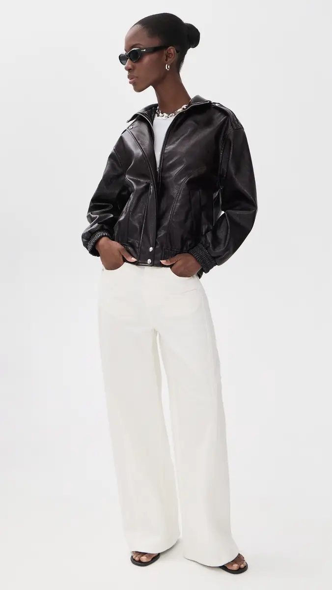 BLANKNYC Hot Brew Bomber Faux Leather Jacket | Thumbnail 5 BLANKNYC Hot Brew Bomber Faux Leather Jacket | Thumbnail 5