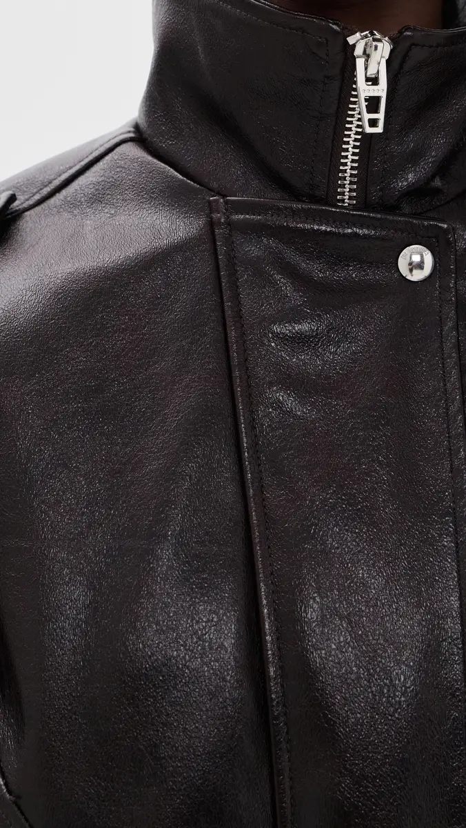 BLANKNYC Hot Brew Bomber Faux Leather Jacket | Thumbnail 6 BLANKNYC Hot Brew Bomber Faux Leather Jacket | Thumbnail 6