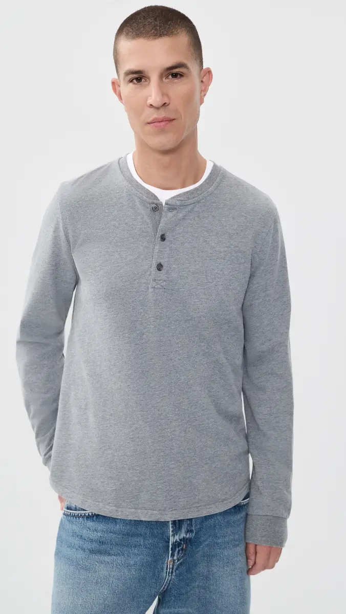 Marine Layer Luxe 250 Henley Tee | Thumbnail 2