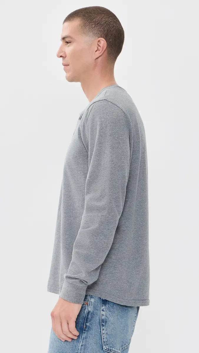 Marine Layer Luxe 250 Henley Tee | Thumbnail 4