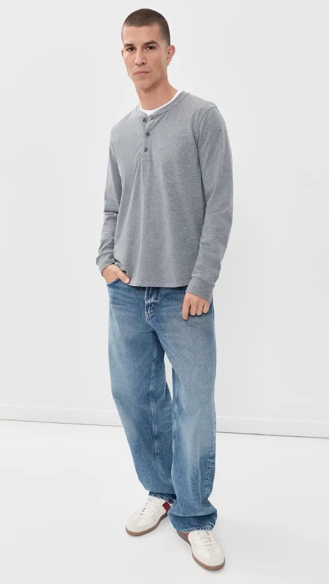 Marine Layer Luxe 250 Henley Tee | Thumbnail 5