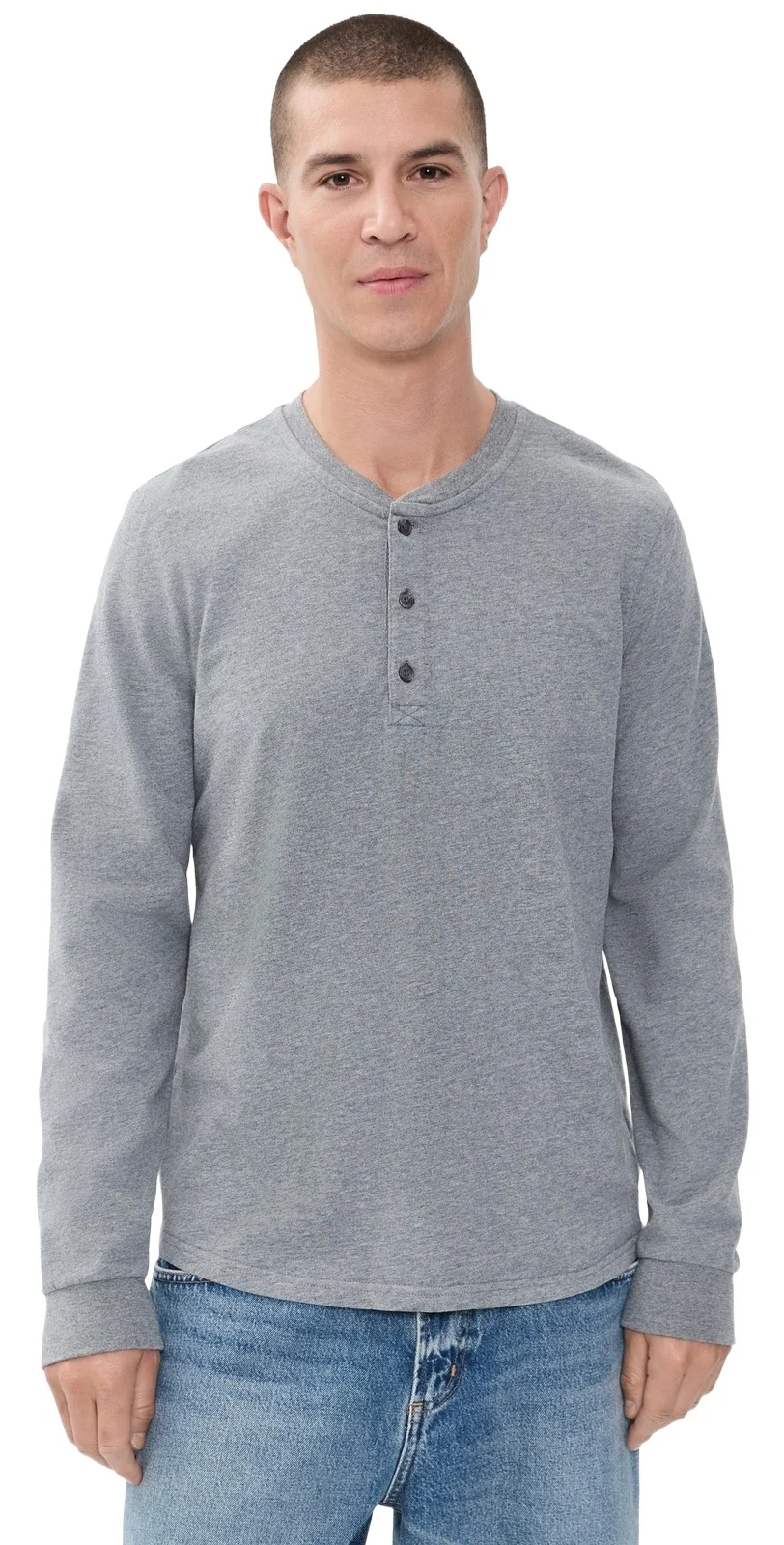 Luxe 250 Henley Tee