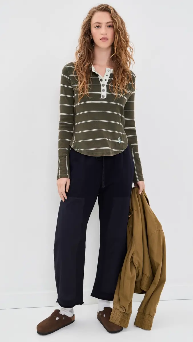 FP Movement Cool Down Crew Stripe Henley | Thumbnail 5