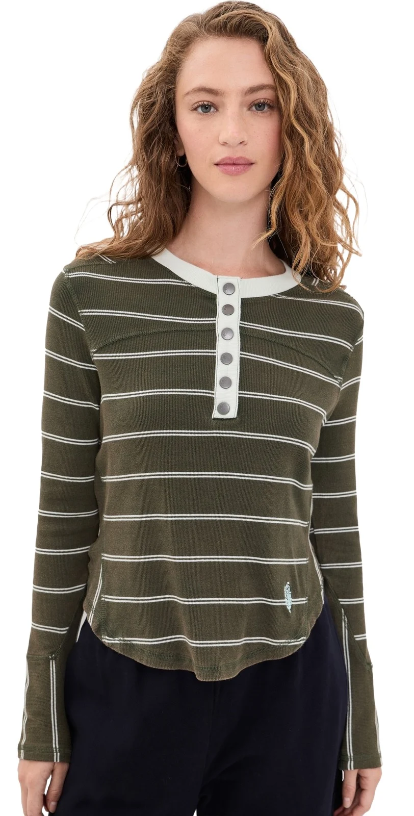 Cool Down Crew Stripe Henley Cool Down Crew Stripe Henley