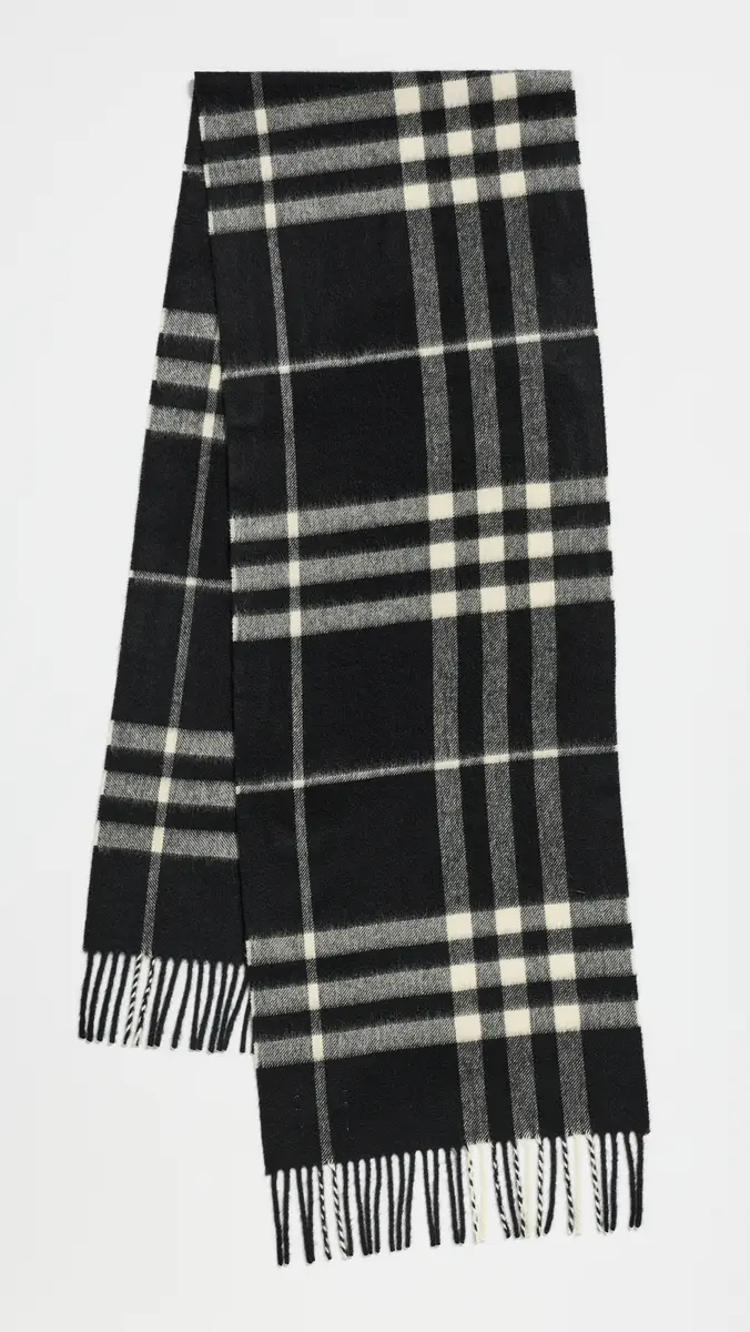Burberry Giant Check Cashmere Scarf | Thumbnail 2 Burberry Giant Check Cashmere Scarf | Thumbnail 2