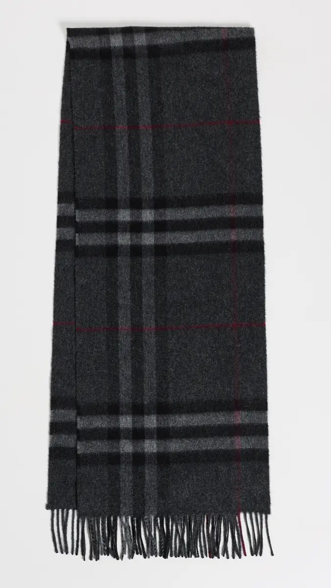 Burberry Giant Check Cashmere Scarf | Thumbnail 2 Burberry Giant Check Cashmere Scarf | Thumbnail 2