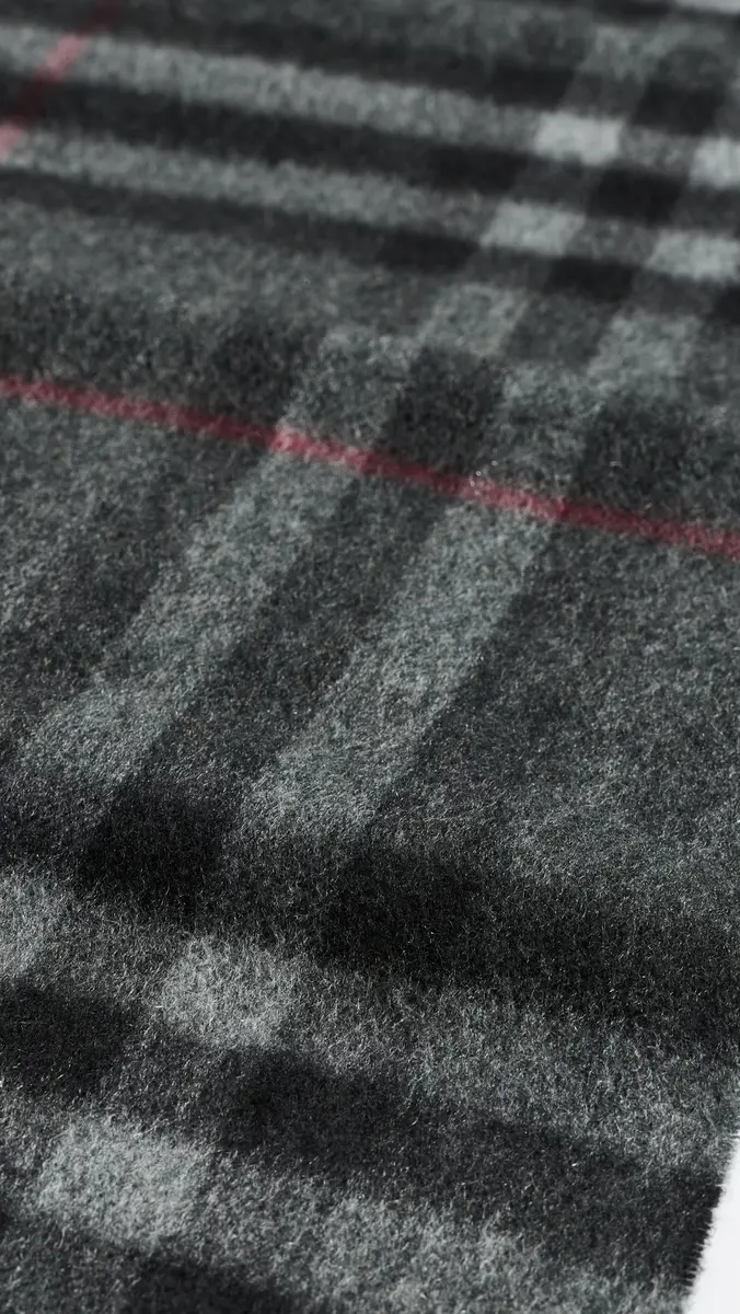 Burberry Giant Check Cashmere Scarf | Thumbnail 6 Burberry Giant Check Cashmere Scarf | Thumbnail 6