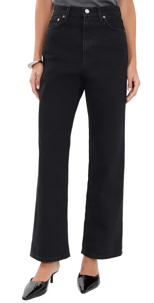 House of Dagmar Wide Leg Denim Jeans