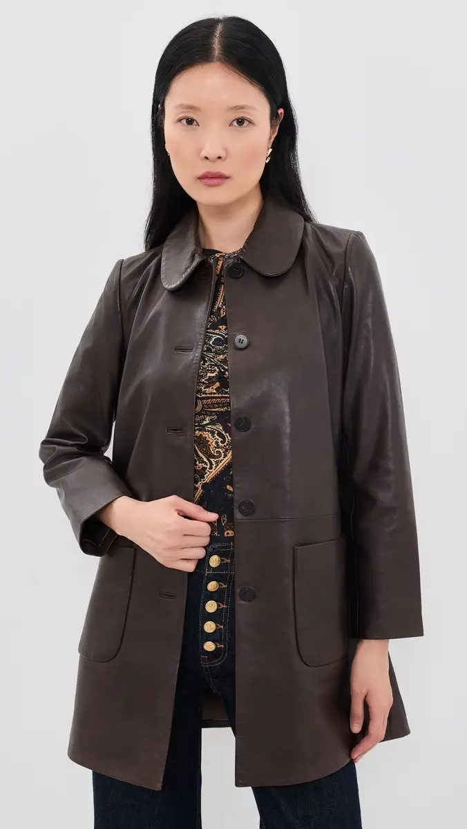 Ba&sh Madie Leather Coat | Thumbnail 2 Ba&sh Madie Leather Coat | Thumbnail 2