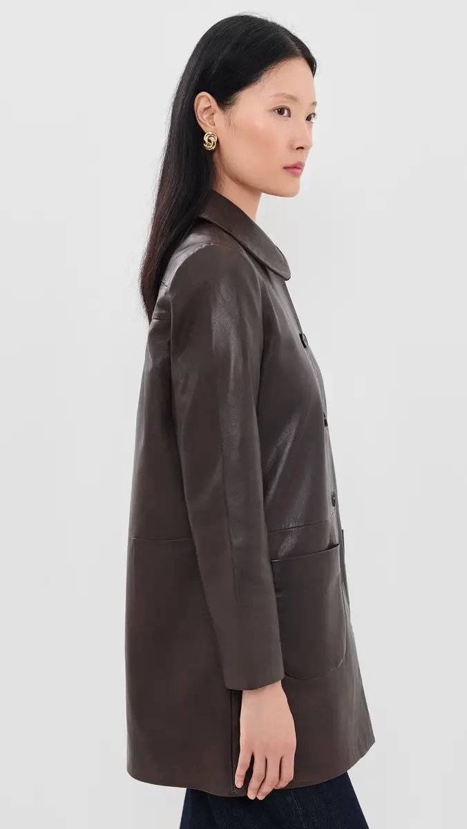 Ba&sh Madie Leather Coat | Thumbnail 4 Ba&sh Madie Leather Coat | Thumbnail 4