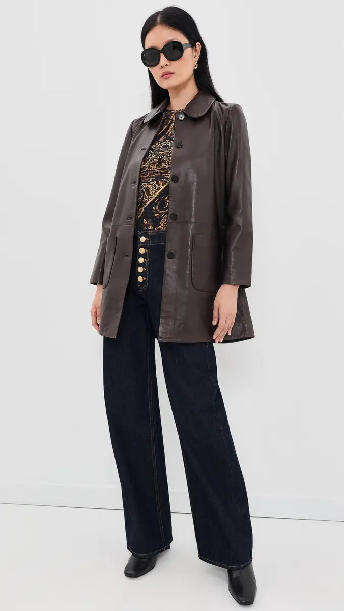 Ba&sh Madie Leather Coat | Thumbnail 5 Ba&sh Madie Leather Coat | Thumbnail 5