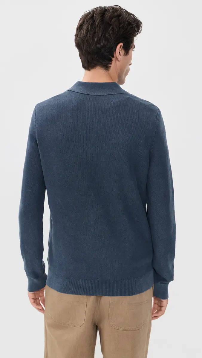 Faherty Lightweight Sunwashed Sweater Polo | Thumbnail 3 Faherty Lightweight Sunwashed Sweater Polo | Thumbnail 3