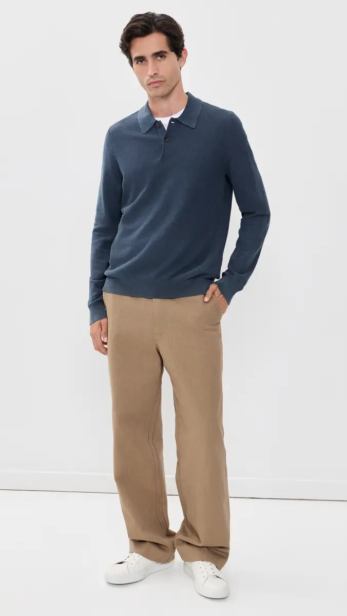 Faherty Lightweight Sunwashed Sweater Polo | Thumbnail 5 Faherty Lightweight Sunwashed Sweater Polo | Thumbnail 5