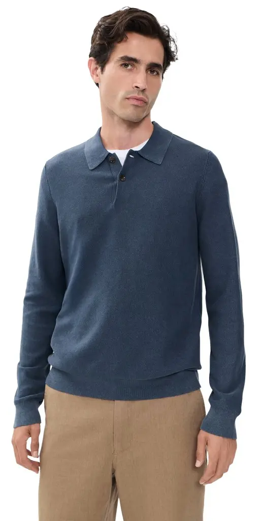 Lightweight Sunwashed Sweater Polo Lightweight Sunwashed Sweater Polo