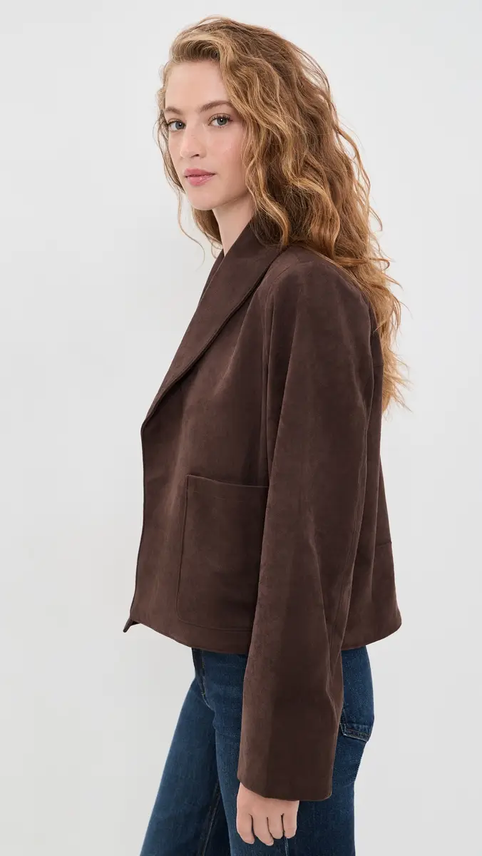 Splendid X Cella Jane Crop Icon Faux Suede Coat | Thumbnail 4 Splendid X Cella Jane Crop Icon Faux Suede Coat | Thumbnail 4