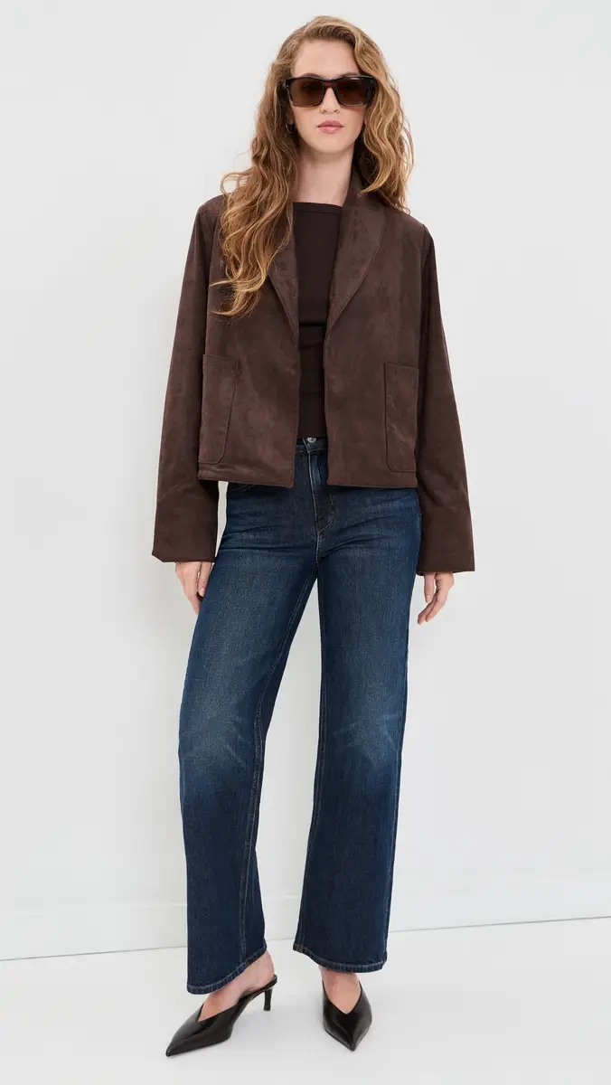 Splendid X Cella Jane Crop Icon Faux Suede Coat | Thumbnail 5 Splendid X Cella Jane Crop Icon Faux Suede Coat | Thumbnail 5