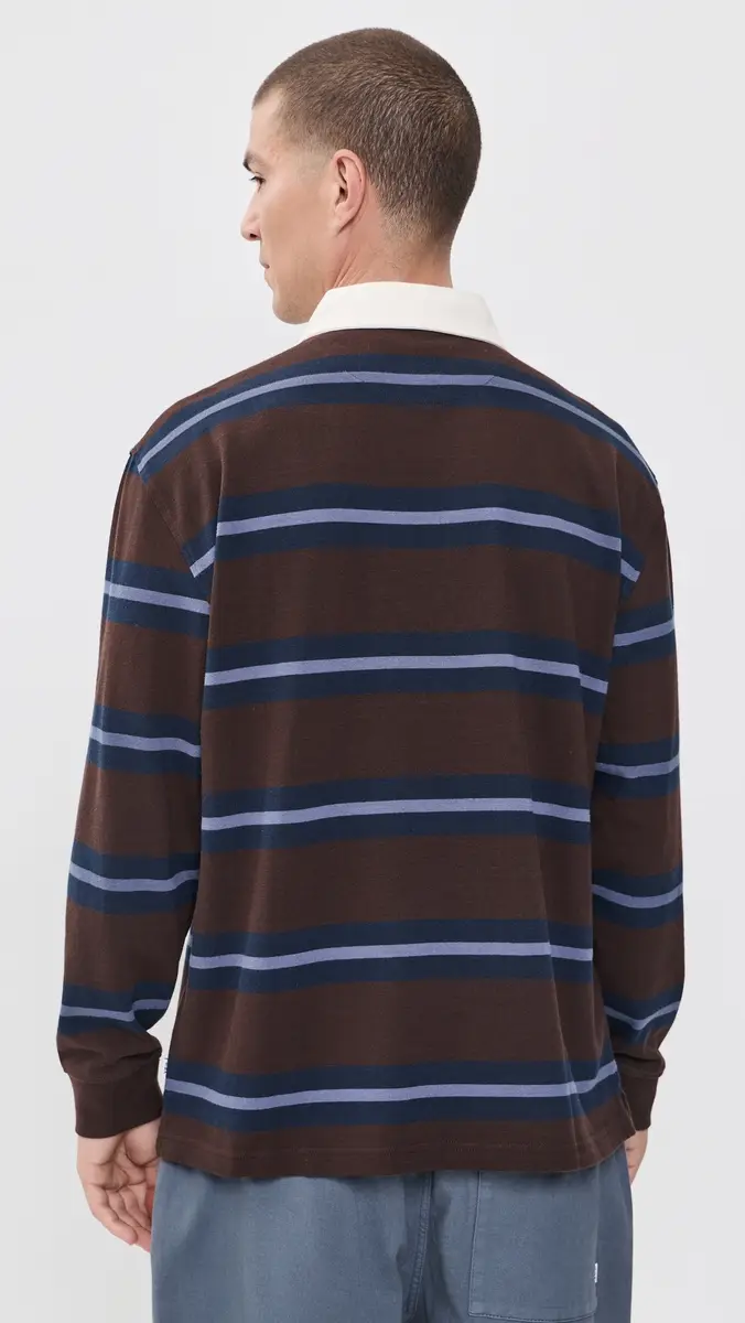 Wax London Rowhill Striped Rugby | Thumbnail 3