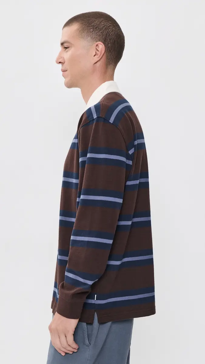 Wax London Rowhill Striped Rugby | Thumbnail 4