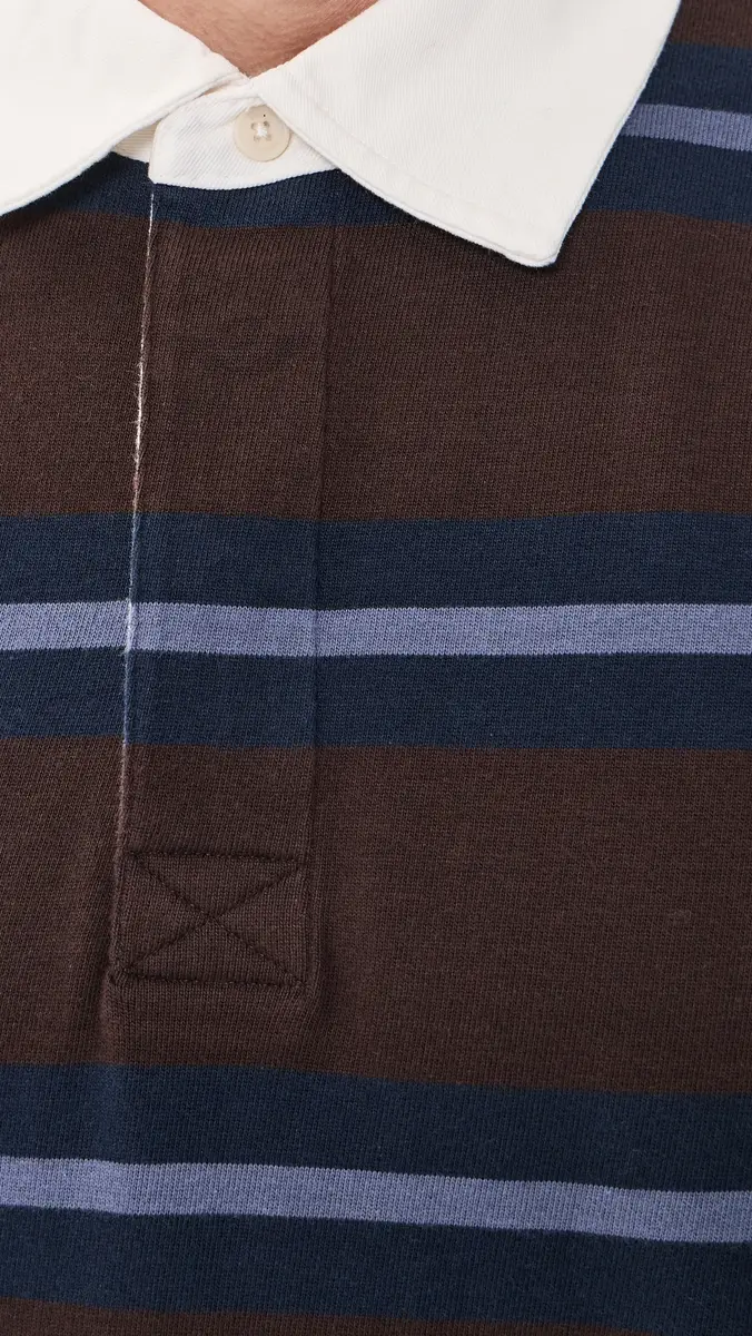 Wax London Rowhill Striped Rugby | Thumbnail 6