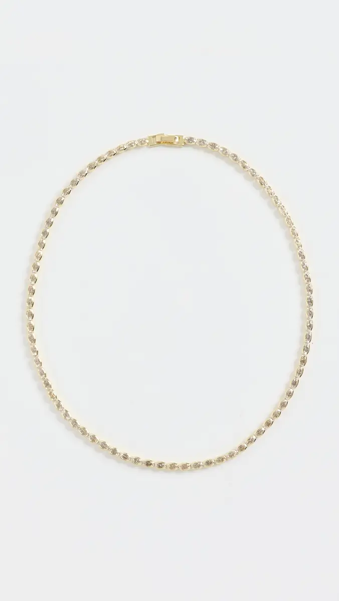 Shashi Marquise Bezel Tennis Necklace | Thumbnail 2