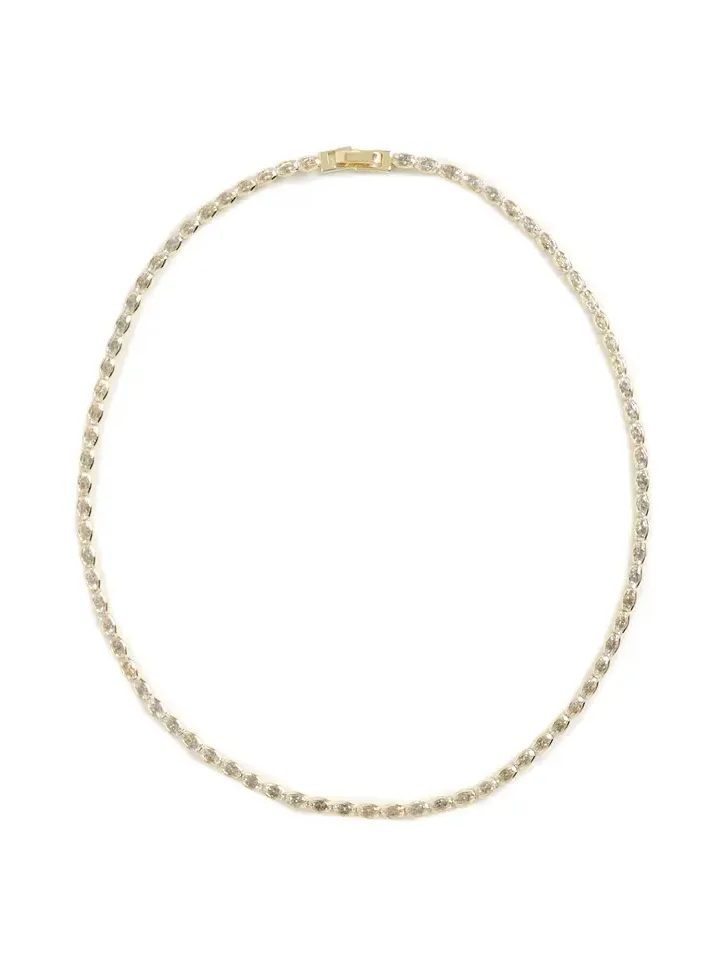 Shashi Marquise Bezel Tennis Necklace