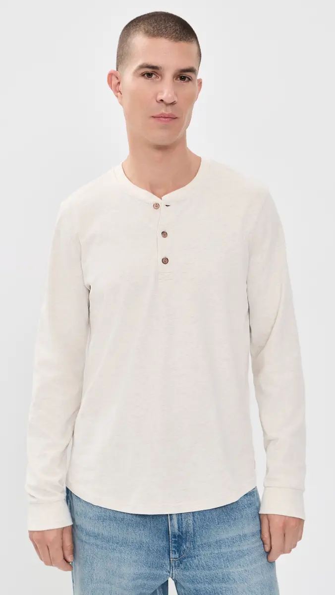 Marine Layer Luxe 250 Henley | Thumbnail 2 Marine Layer Luxe 250 Henley | Thumbnail 2