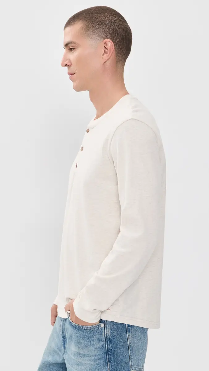 Marine Layer Luxe 250 Henley | Thumbnail 4 Marine Layer Luxe 250 Henley | Thumbnail 4