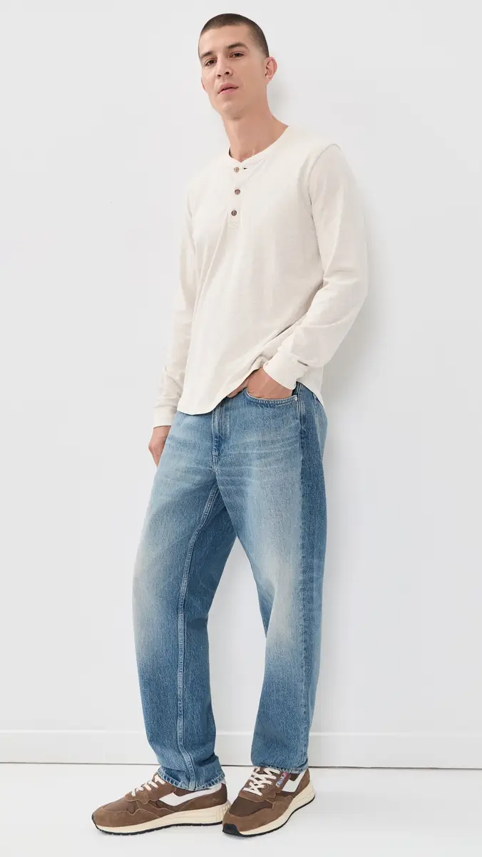 Marine Layer Luxe 250 Henley | Thumbnail 5 Marine Layer Luxe 250 Henley | Thumbnail 5