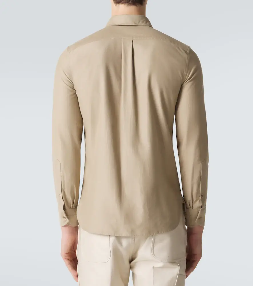 Tom Ford Cotton moleskin shirt | Thumbnail 3 Tom Ford Cotton moleskin shirt | Thumbnail 3